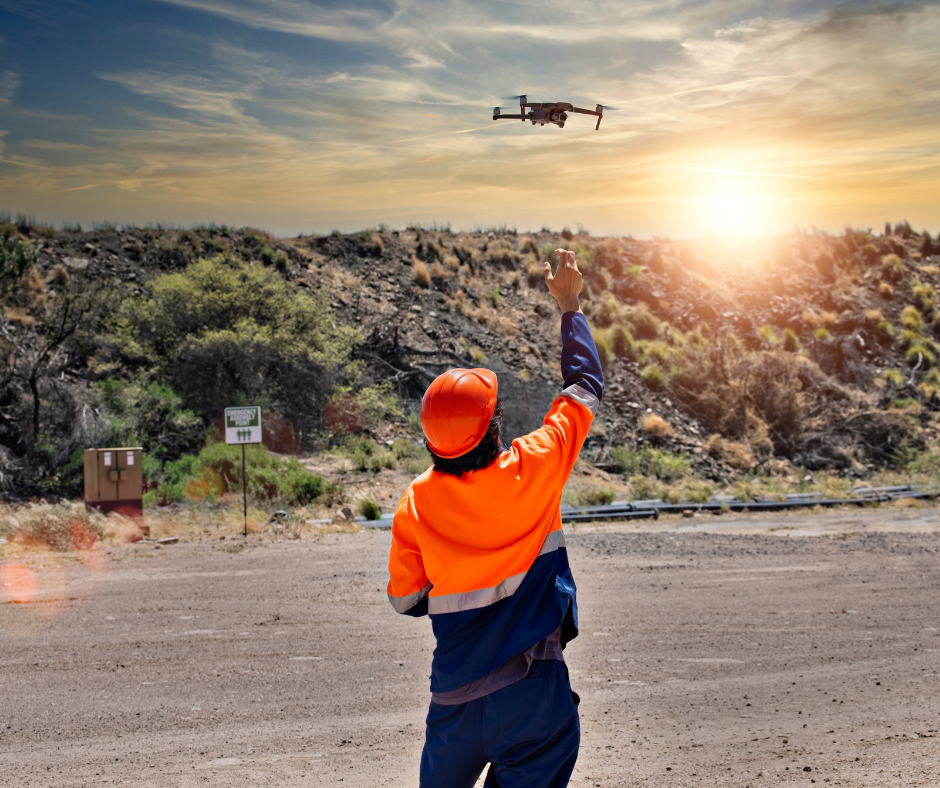 felszíni bányászati felmérés drónokkal